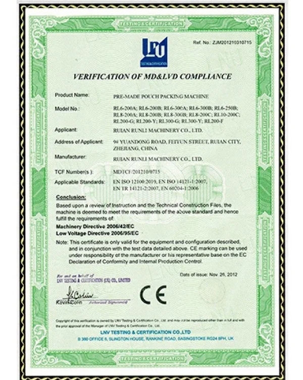 Certificaciones