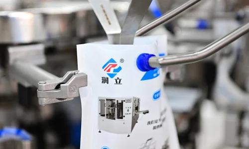 Envasadora rotativa para bolsas preformadas