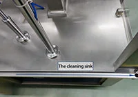 Fregadero de limpieza (en la mesa de trabajo)
